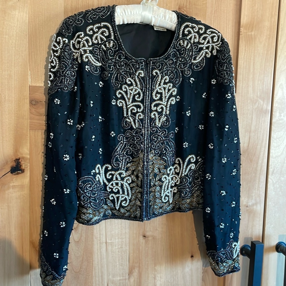 Sequin & Beaded jacket L